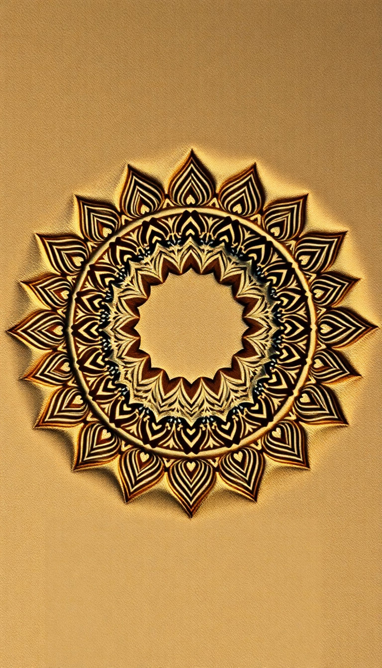 Sand Mandala Intricate Radiant HD Wallpaper