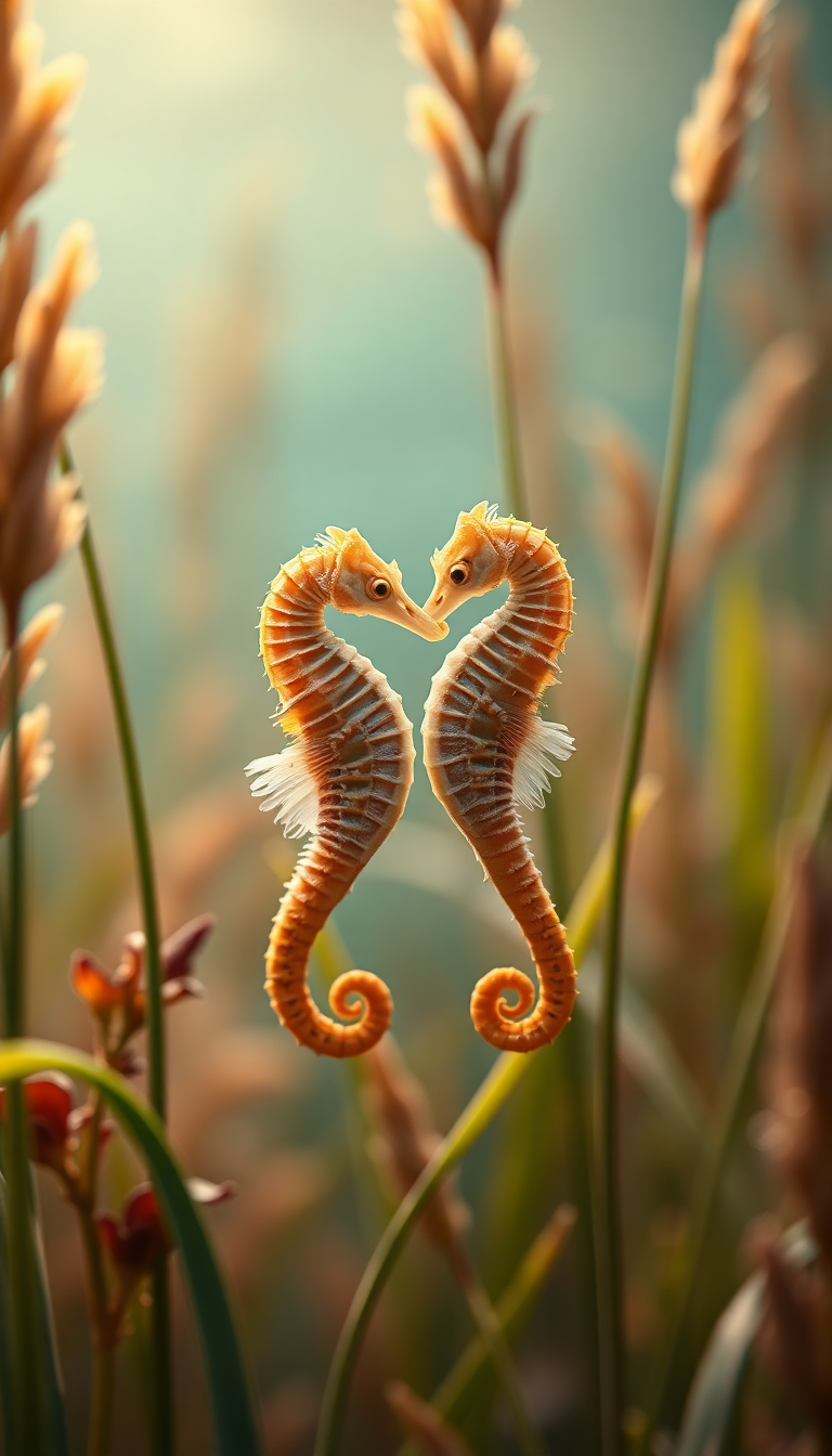 Fierce Magical Seagrass Dancing Couple Aesthetic Wallpaper