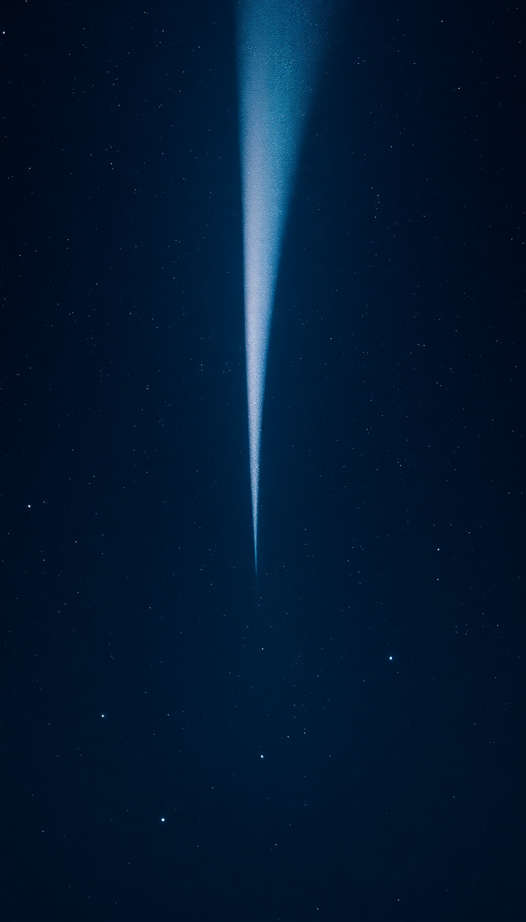 Sleek Surreal Comet Tail Streaming Wallpaper