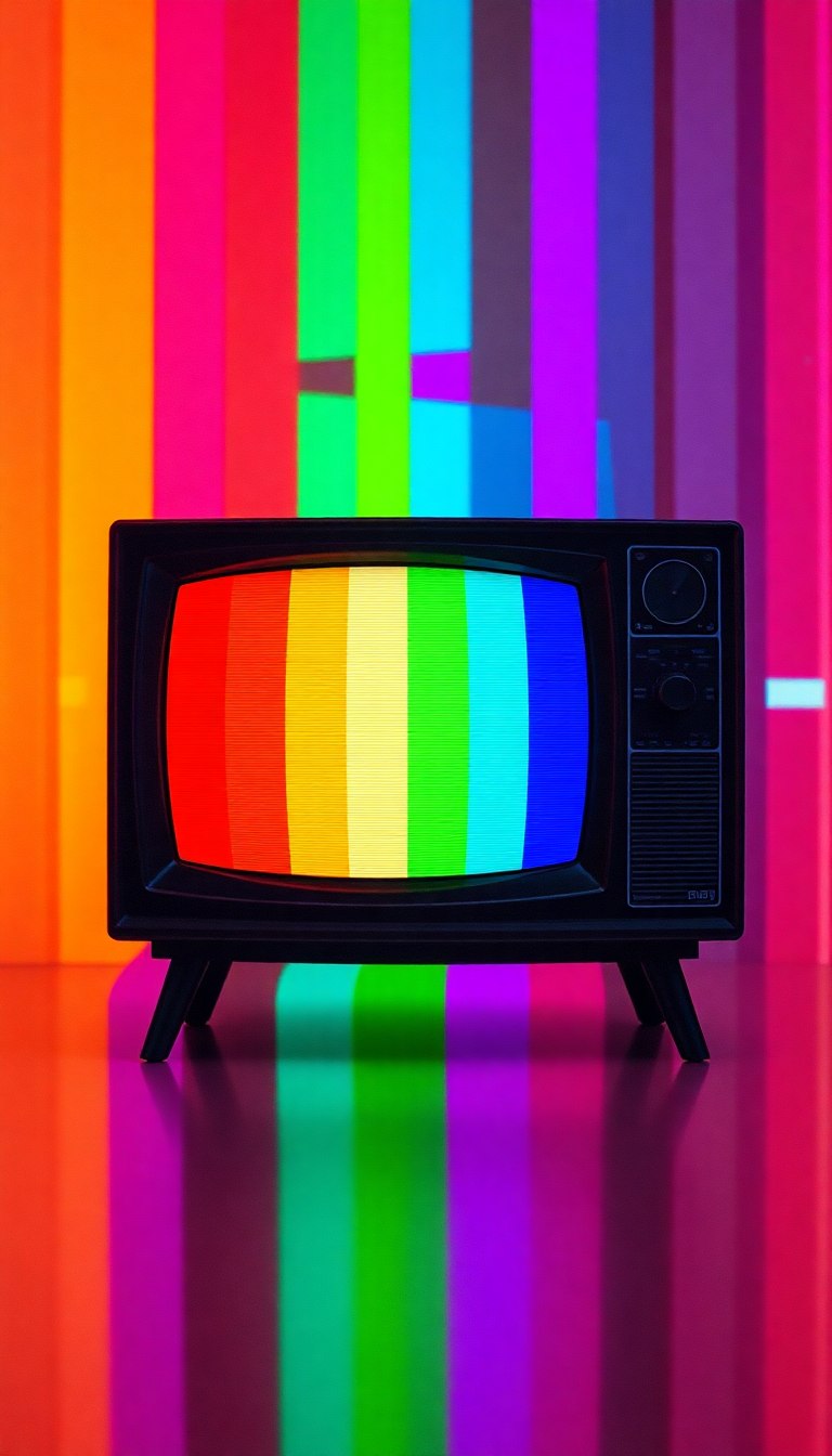 Misty Vintage Static Noise Digital art Wallpaper