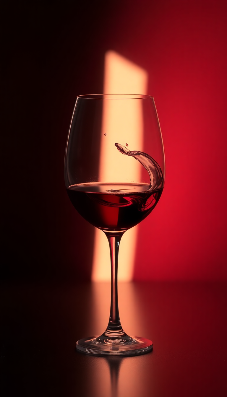 Wild Wine Glass Swirl Burgundy Liquid Wallpaper