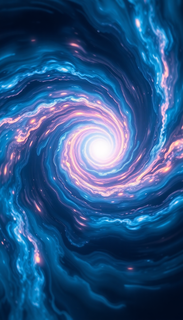 Space Urban Wormhole Portal Swirling Wallpaper