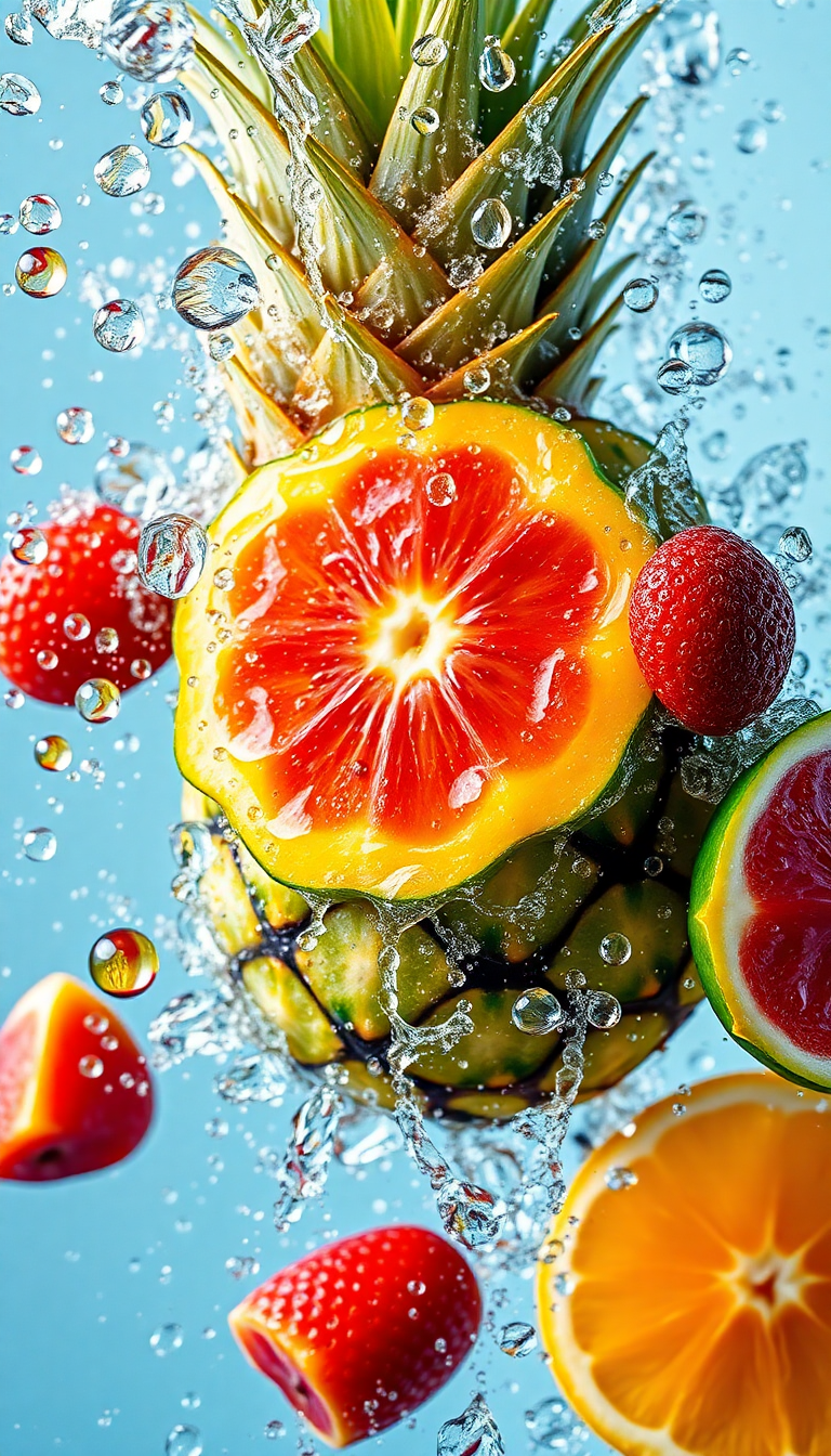 Splash Water Droplets Colorful Aesthetic Prime Wallpaper