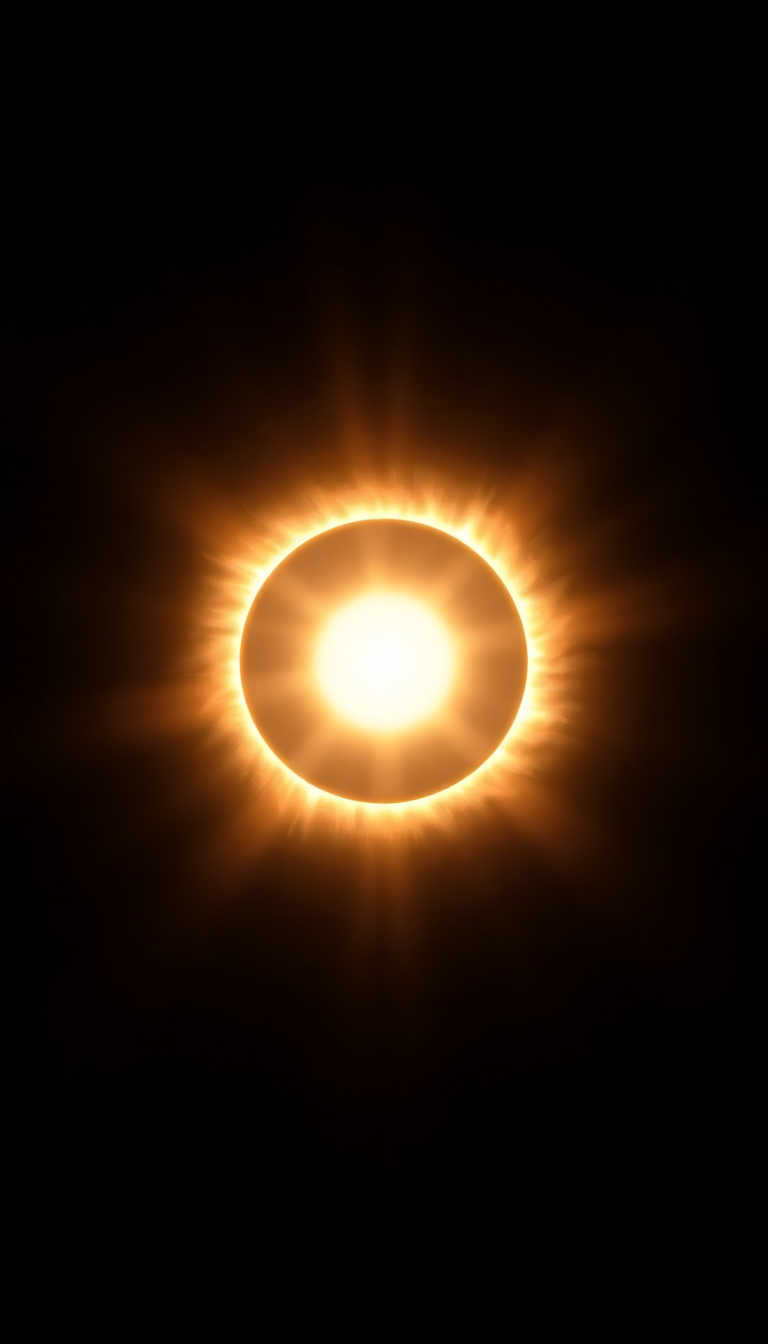 Supreme Ring Diamond Corona Eclipse Photorealistic Wallpaper