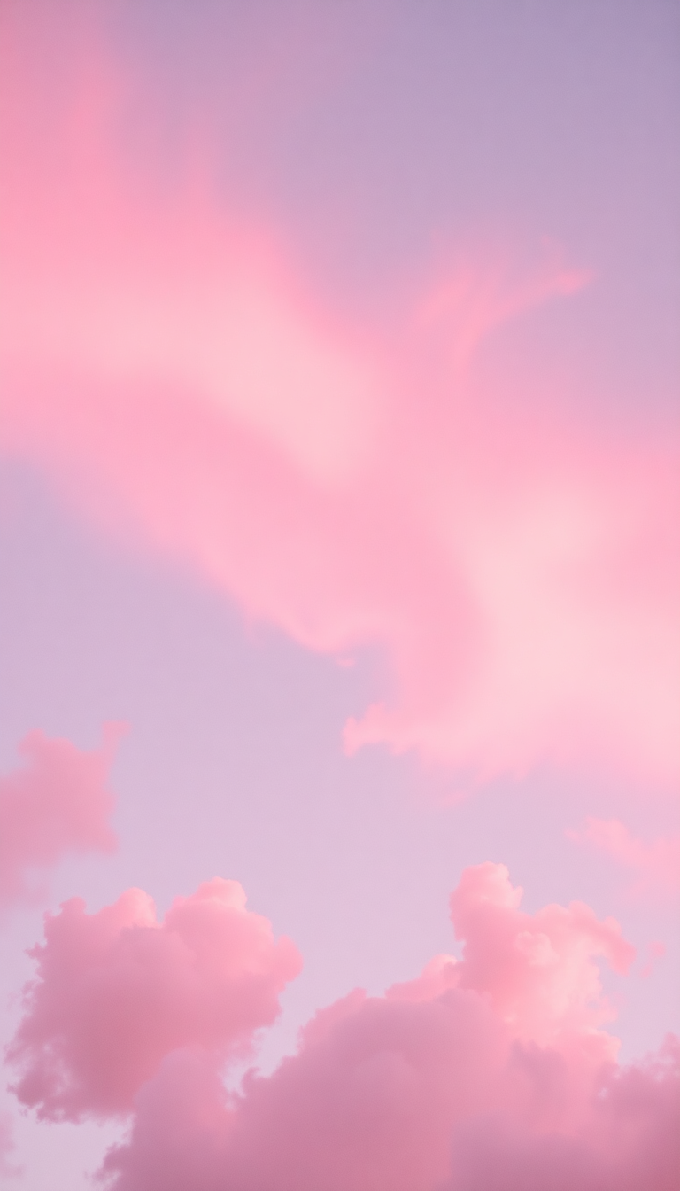 Pink Cloud Cotton Candy Sky Dreamy Aesthetic Pro Wallpaper
