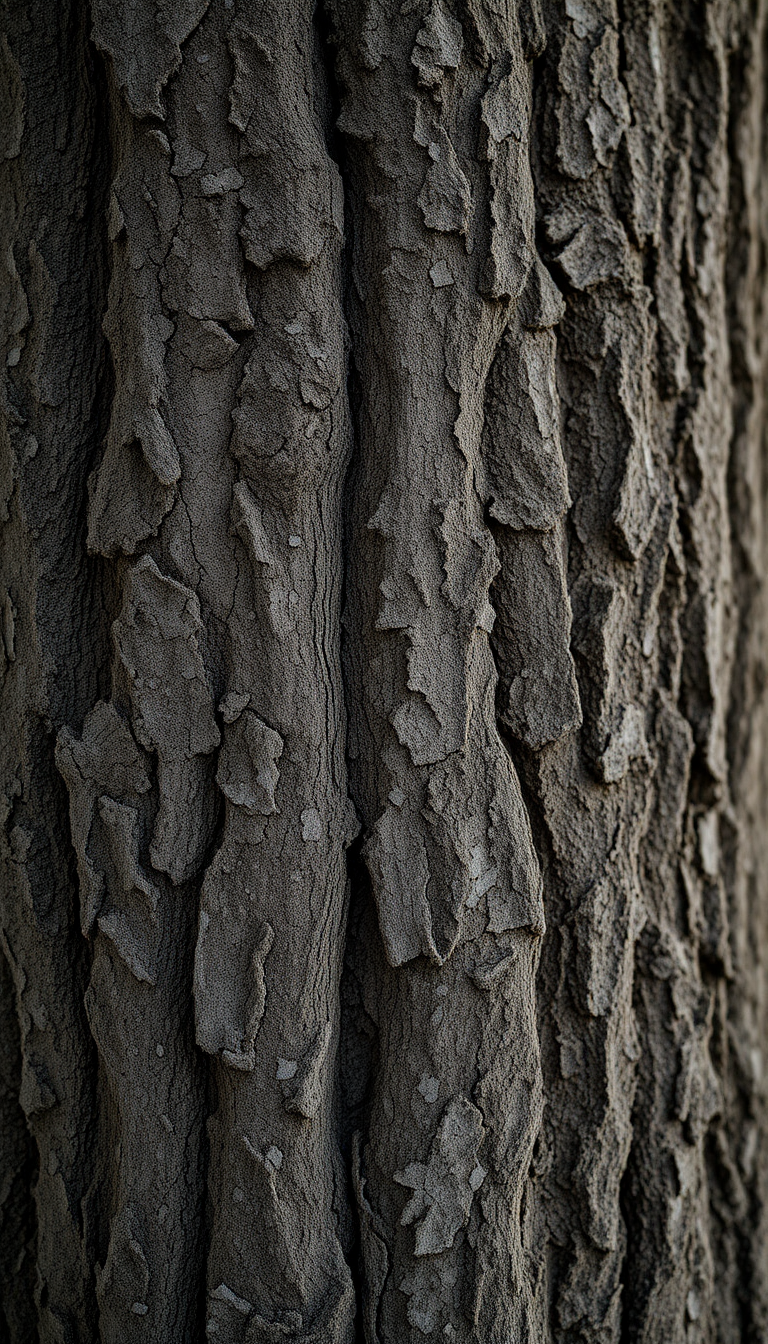 Baroque Lines Macro Texture Bark Photorealistic Wallpaper