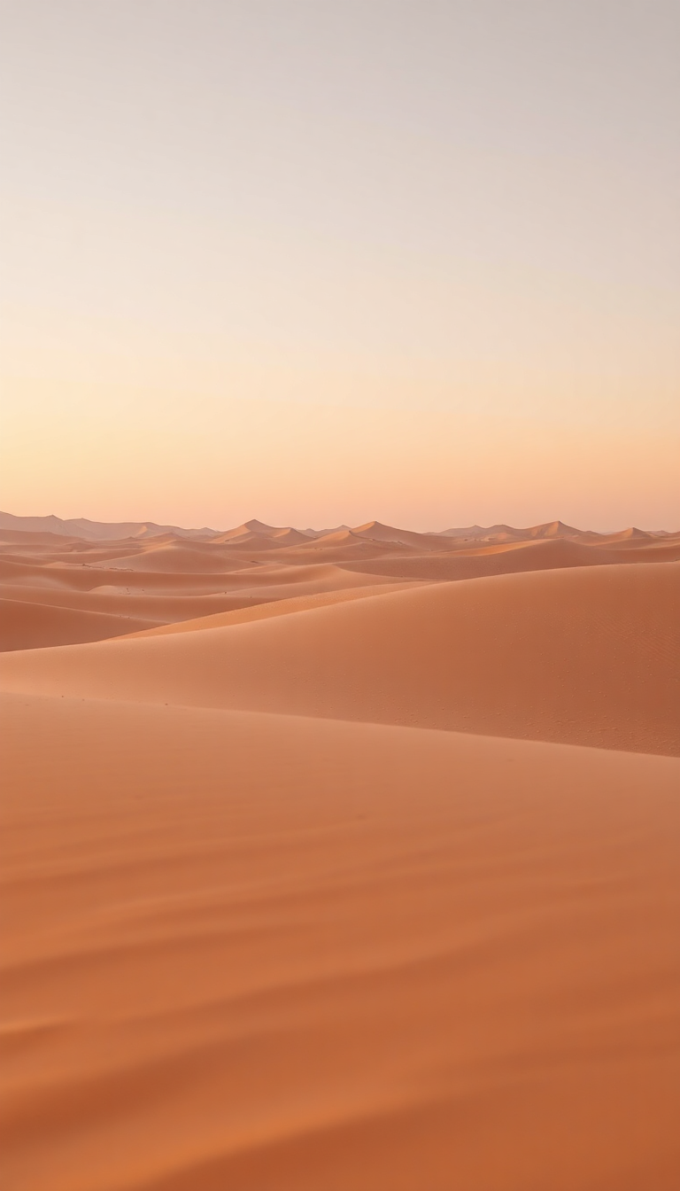 Glowing Hot Mirage Desert Shimmer Photorealistic Wallpaper