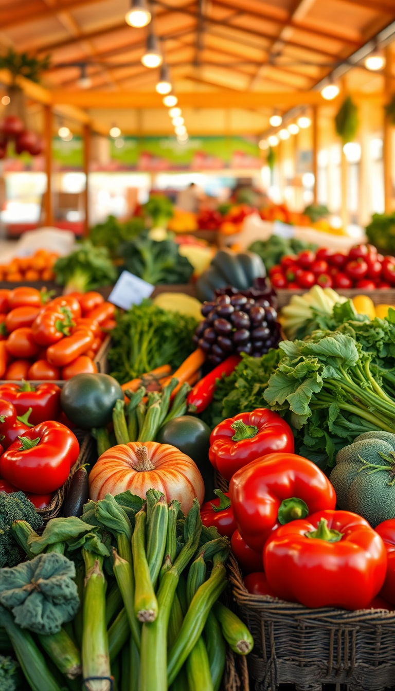 Produce Colorful Vegetables Fresh Aesthetic Select Wallpaper