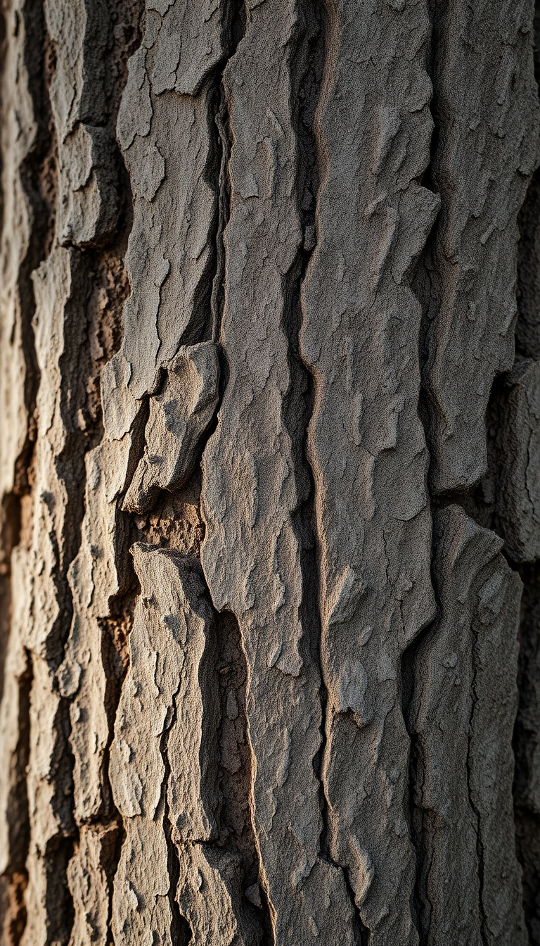Abstract Lines Macro Texture Bark Photorealistic Wallpaper