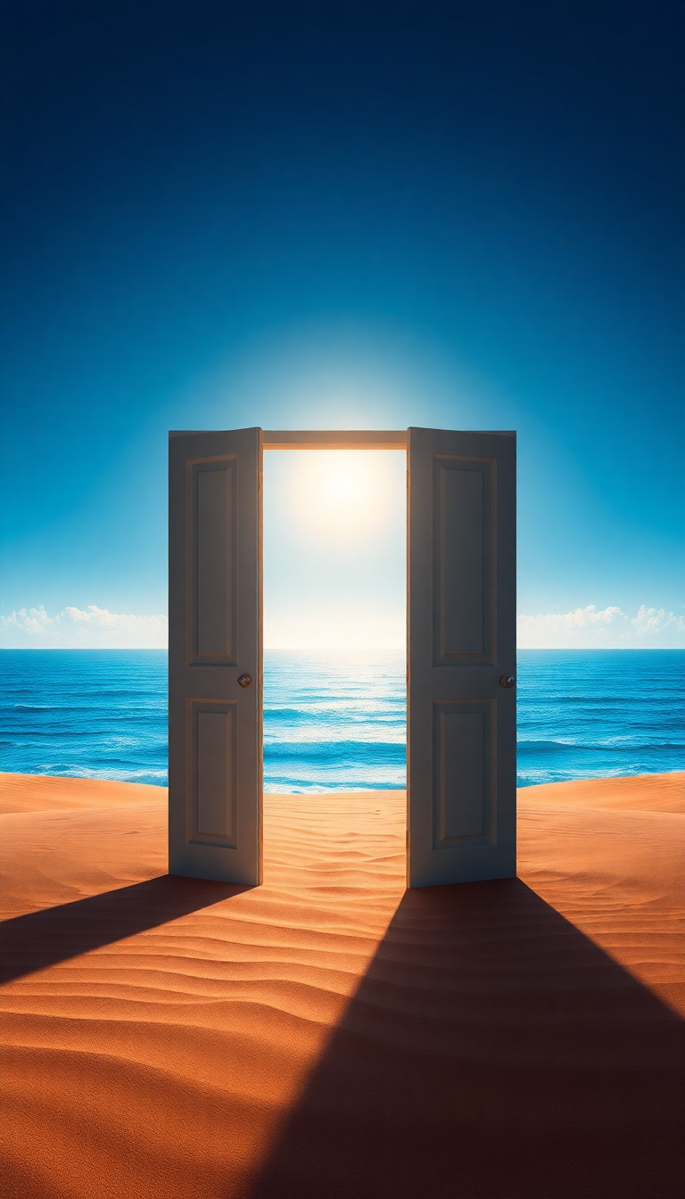 Door Standing Alone Western HD Wallpaper