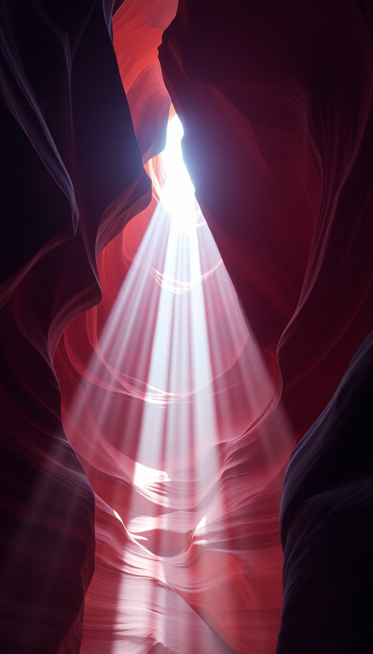 Nature Modern Slot Canyon Light Wallpaper