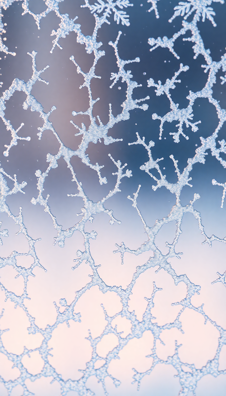 Magnificent Frost Window Ice Aesthetic Wallpaper