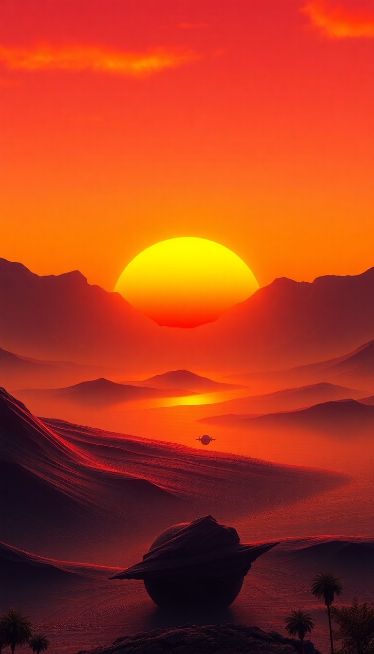 Alien Sunrise Three Cool HD Wallpaper