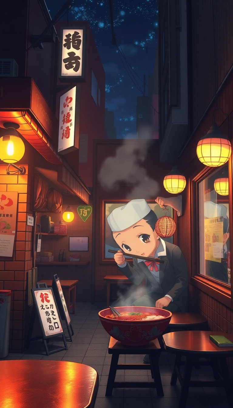 Epic Night At Shop Ramen Anime Wallpaper
