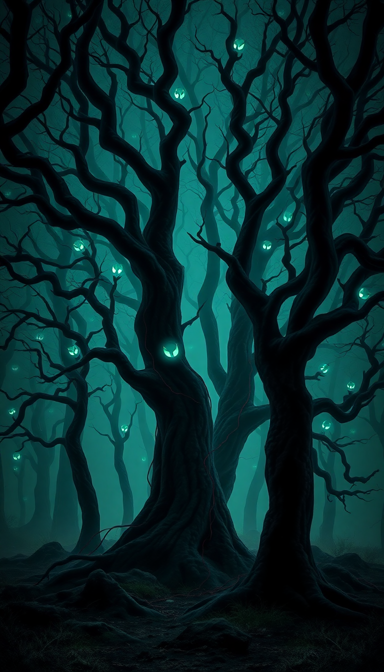 Dark Enchanted Forest Brilliant HD Wallpaper