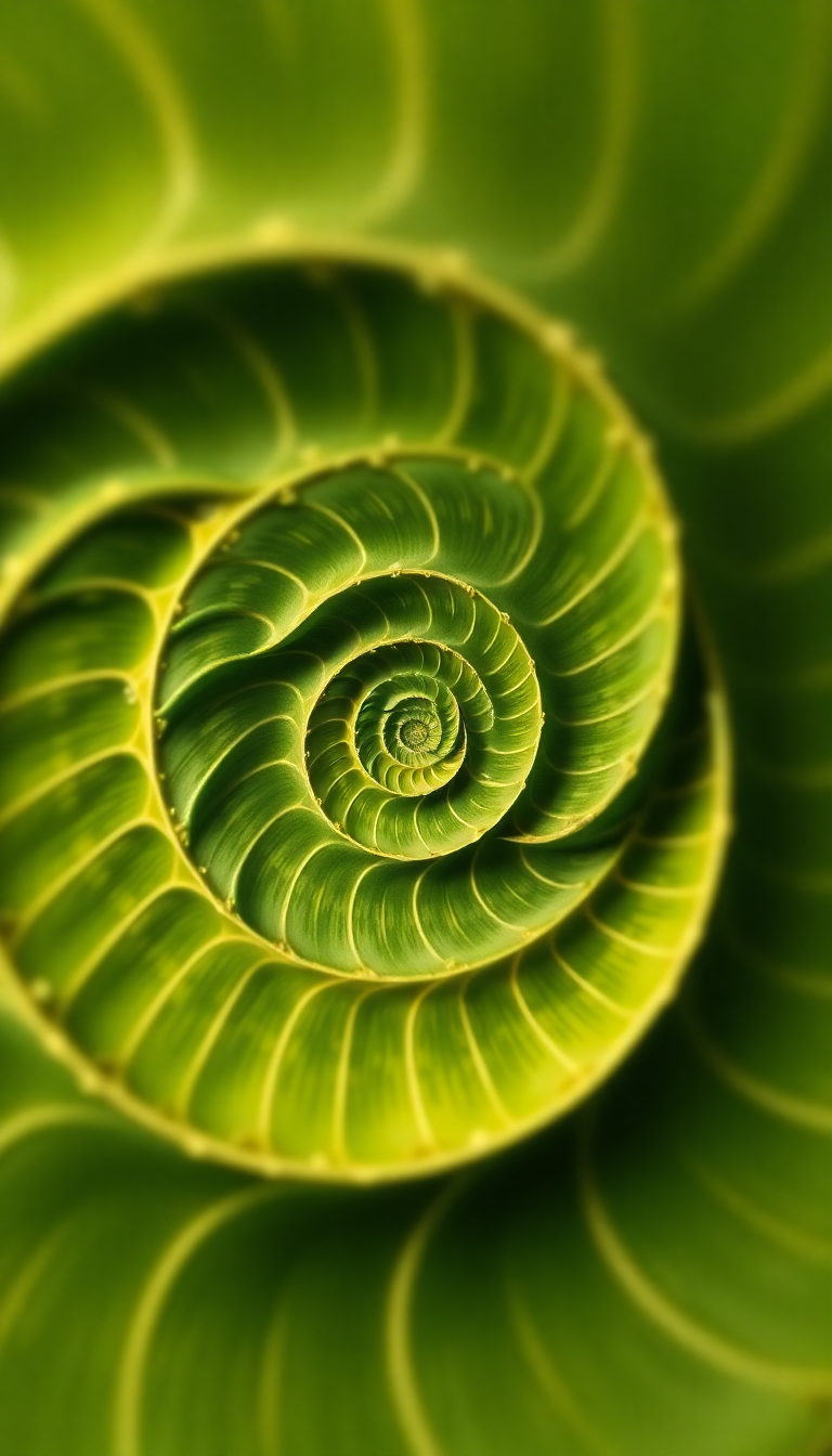 Fibonacci Spiral Golden Ratio Nature Minimalist Wallpaper