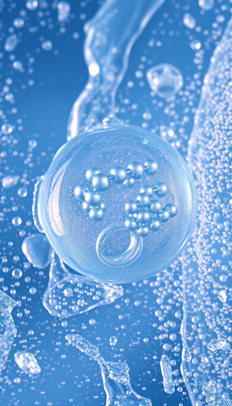 Ice Texture Frozen Bubbles Trapped Photorealistic Wallpaper