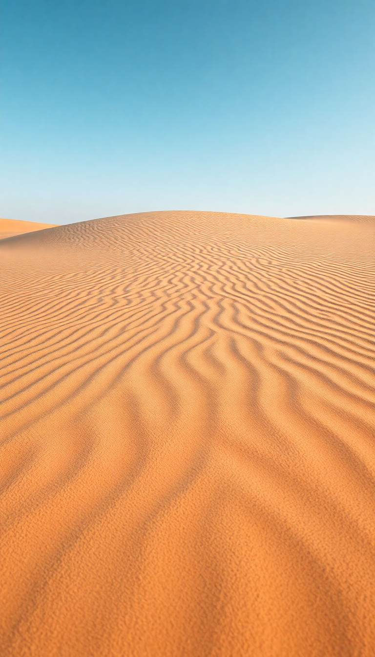 Iridescent Patterns Wind Ripples Dune Photorealistic Wallpaper