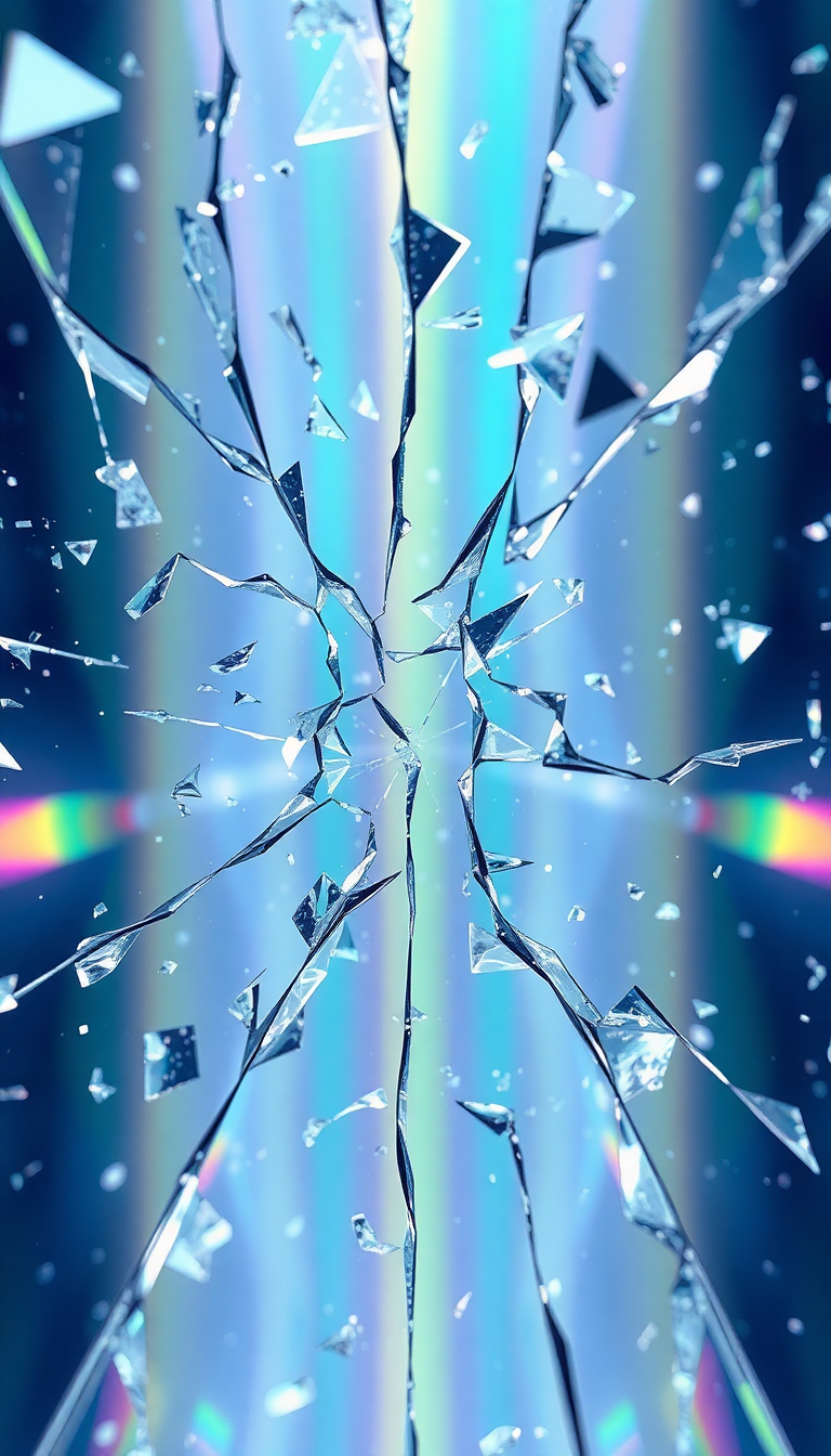 Digital art Dawn Glass Prism Light Wallpaper