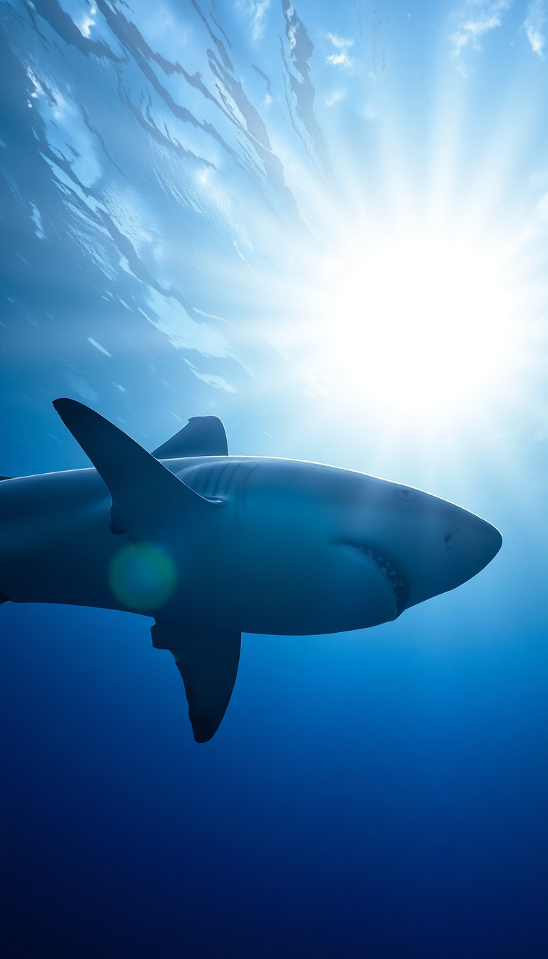 Shark Silhouette From Opulent HD Wallpaper