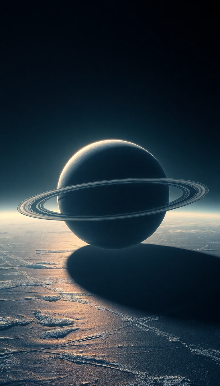 Supreme Fantastical Massive Ringed Planet Wallpaper