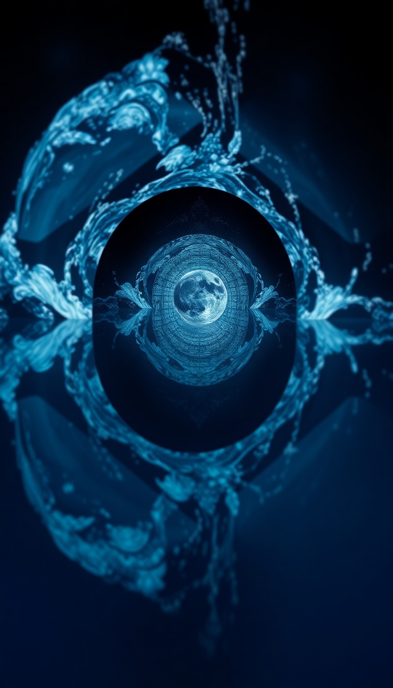 Different World Reflection Portal Fantasy Premium Wallpaper