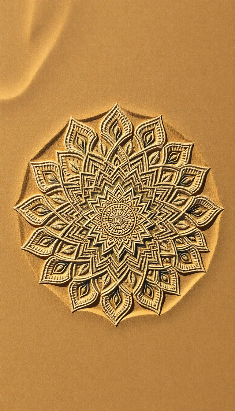 Urban Sand Intricate Top Minimalist Wallpaper