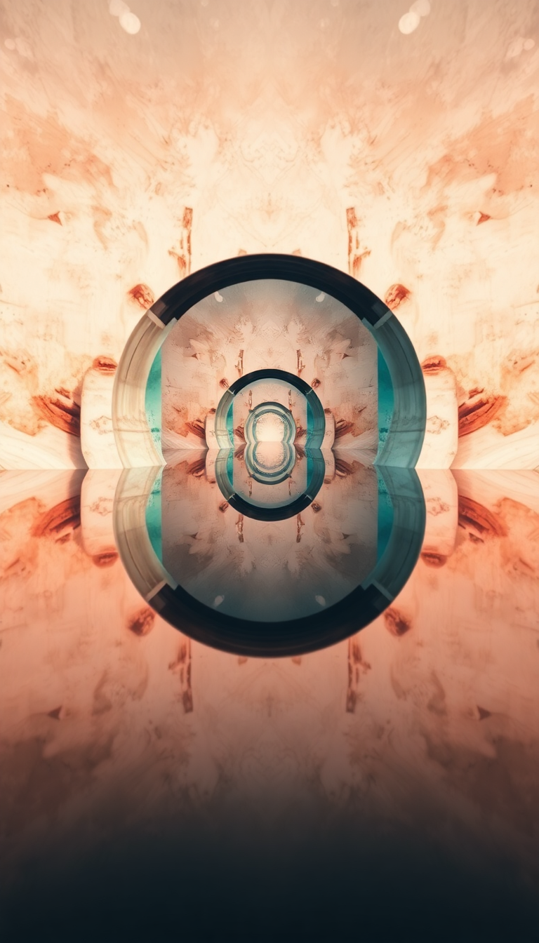 Monochrome Showing Different World Reflection Digital art Wallpaper