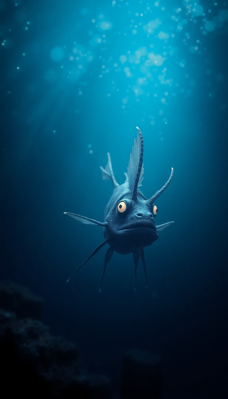 Deep Sea Anglerfish Tranquil HD Wallpaper