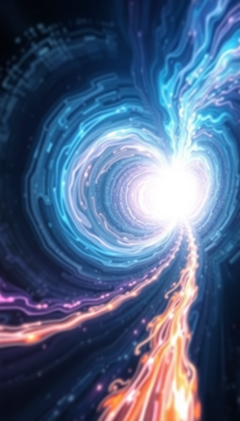 Pristine Wormhole Portal Swirling Energy Gateway Wallpaper