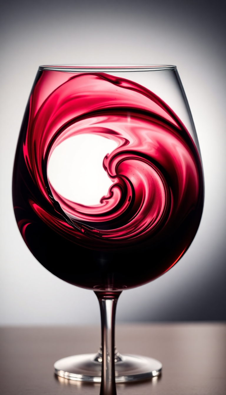 Burgundy Liquid Dramatic Light Aesthetic Remaster Wallpaper