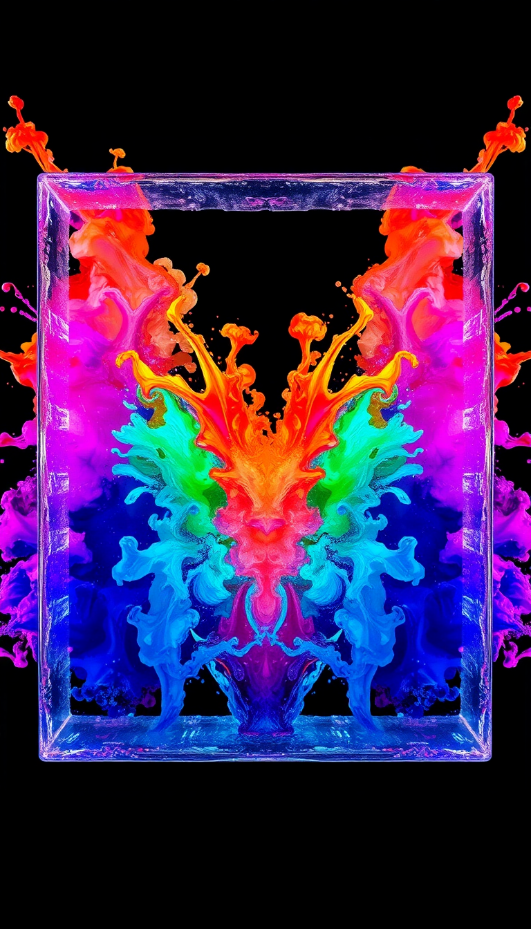 Desert Zen Ink Explosion In Wallpaper