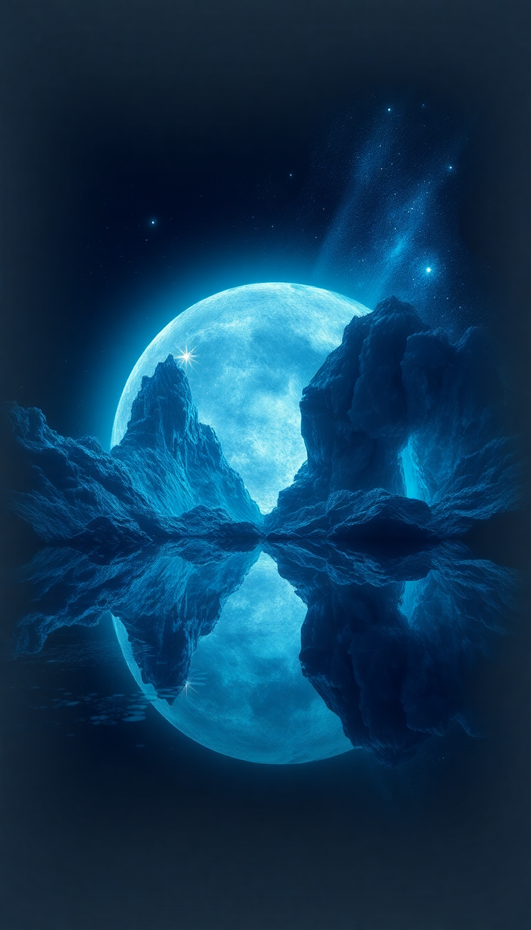 Crystal Caves On Alien Moon Digital art Wallpaper