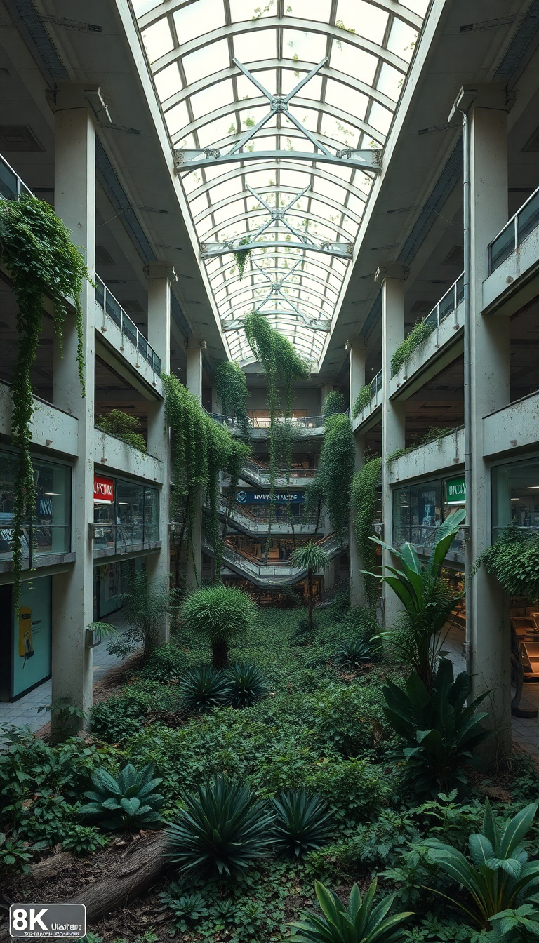 Solar Alluring Abandoned Shopping Mall Wallpaper