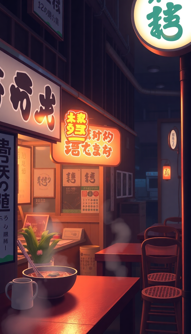 Cozy Ramen Shop Eternal HD Wallpaper