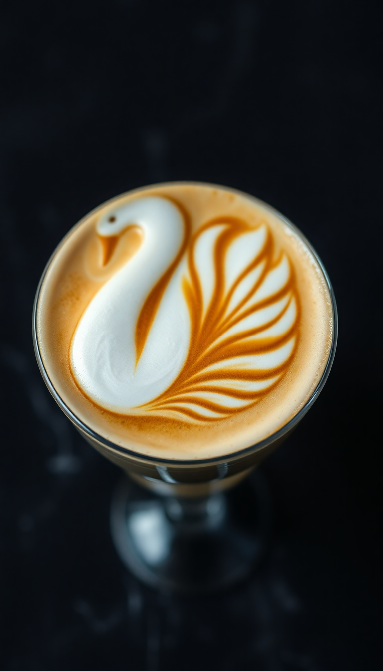 Perfect Latte Art Noble HD Wallpaper