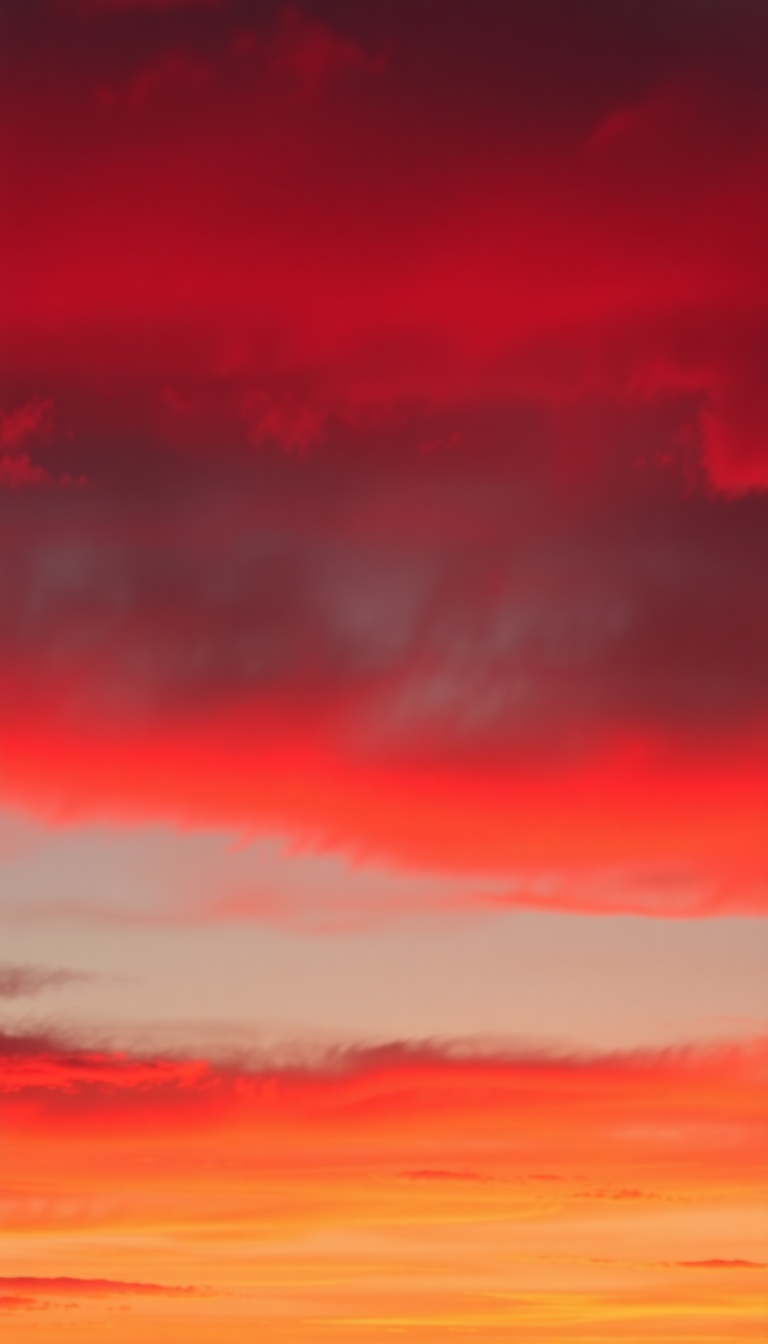 Western Sunset Wildfire Creating Sky Photorealistic Wallpaper