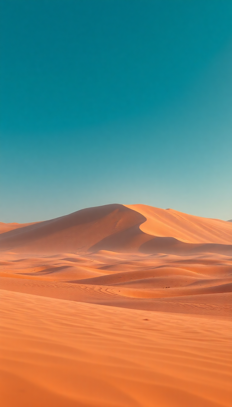 Photorealistic Delicate Shimmer Desert Mirage Wallpaper
