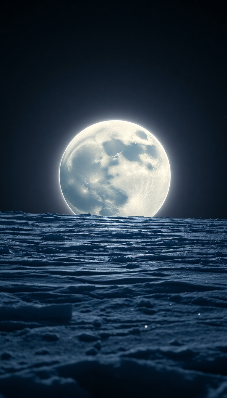 Gentle Jupiter With Surface Moon Photorealistic Wallpaper