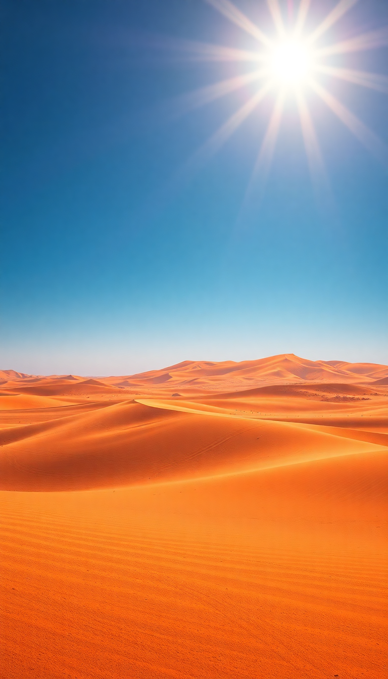 Noble Splendid Heat Shimmer Desert Wallpaper