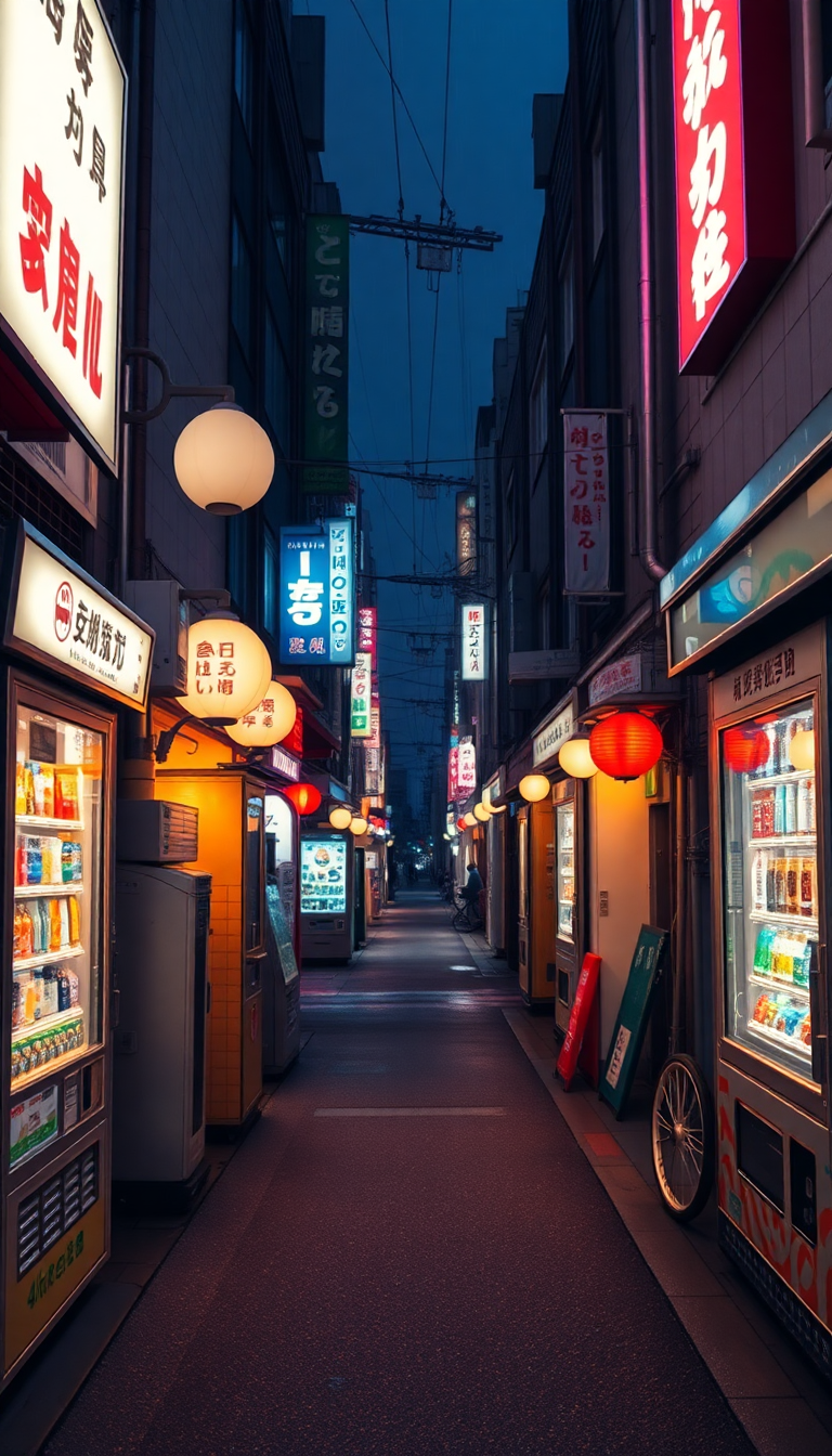 Photorealistic Sleek Alley At Night Wallpaper