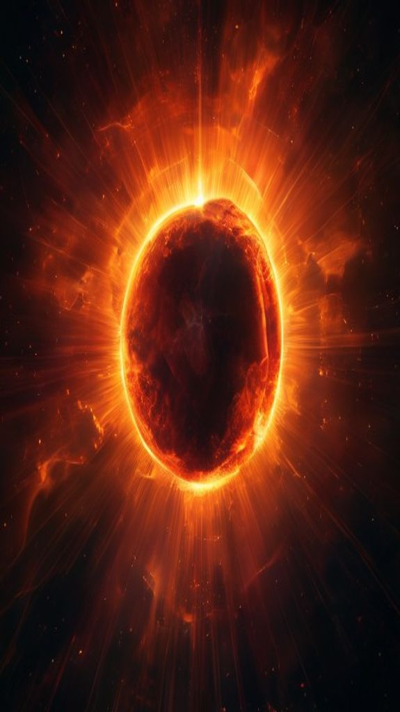 Solar Eclipse Corona Abstract Standard Wallpaper