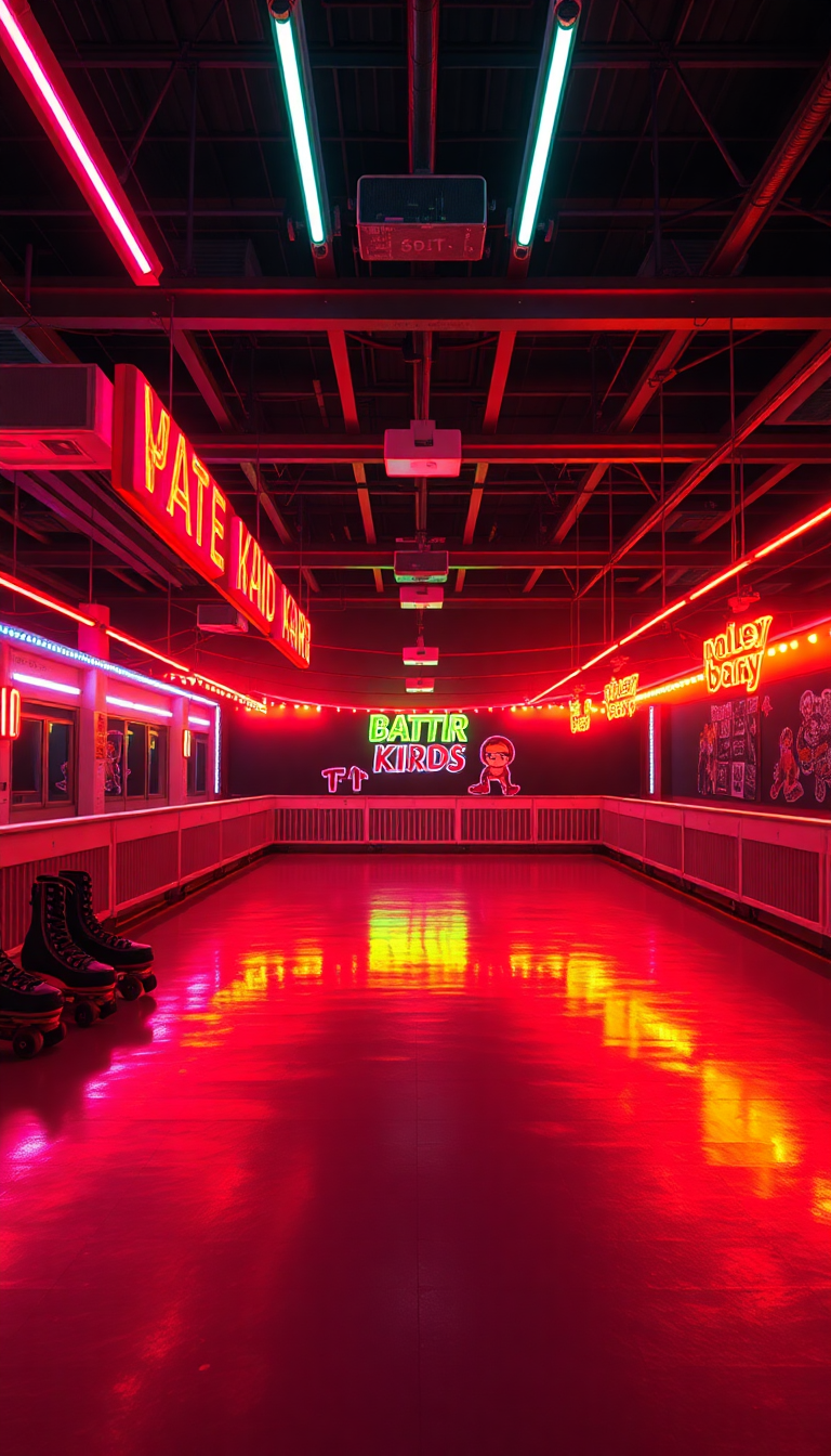 Roller Skating Rink Electric HD Wallpaper