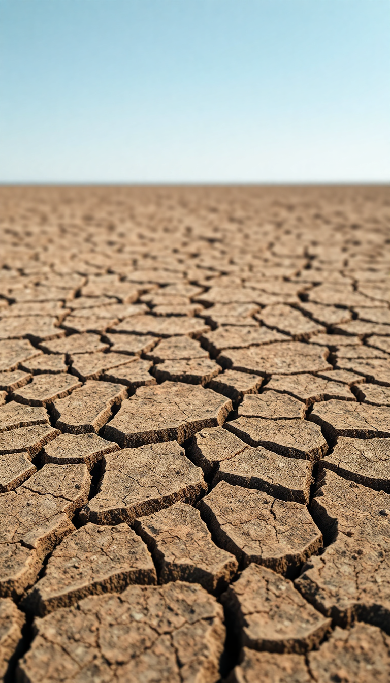 Radiant Cracked Drought Texture Photorealistic Wallpaper