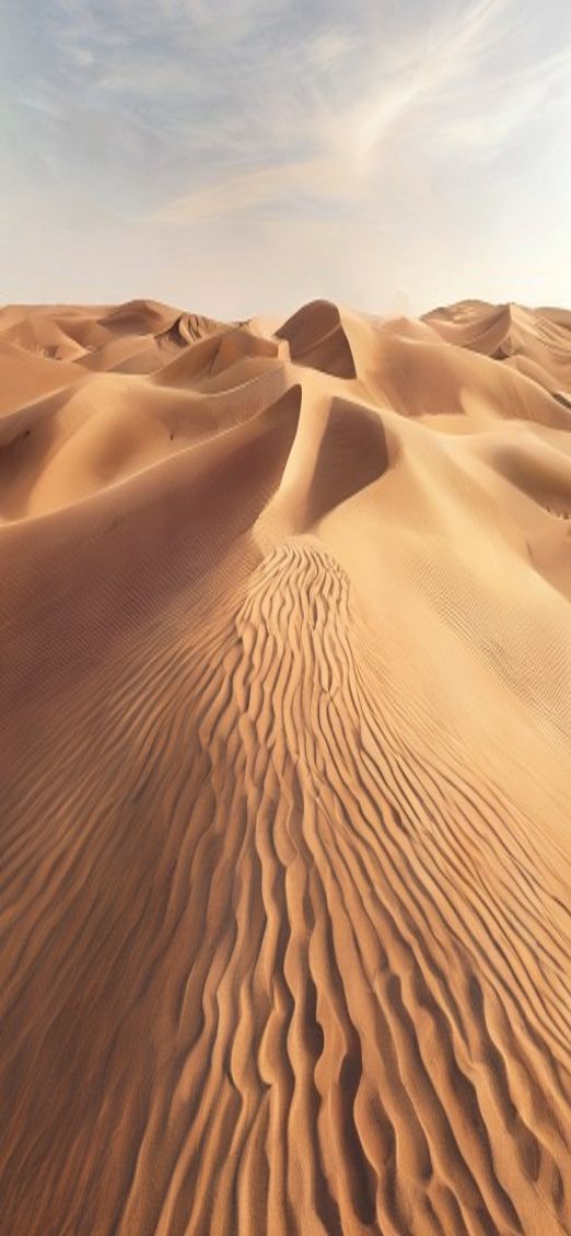 Glowing Sand Ripples Patterns Photorealistic Wallpaper