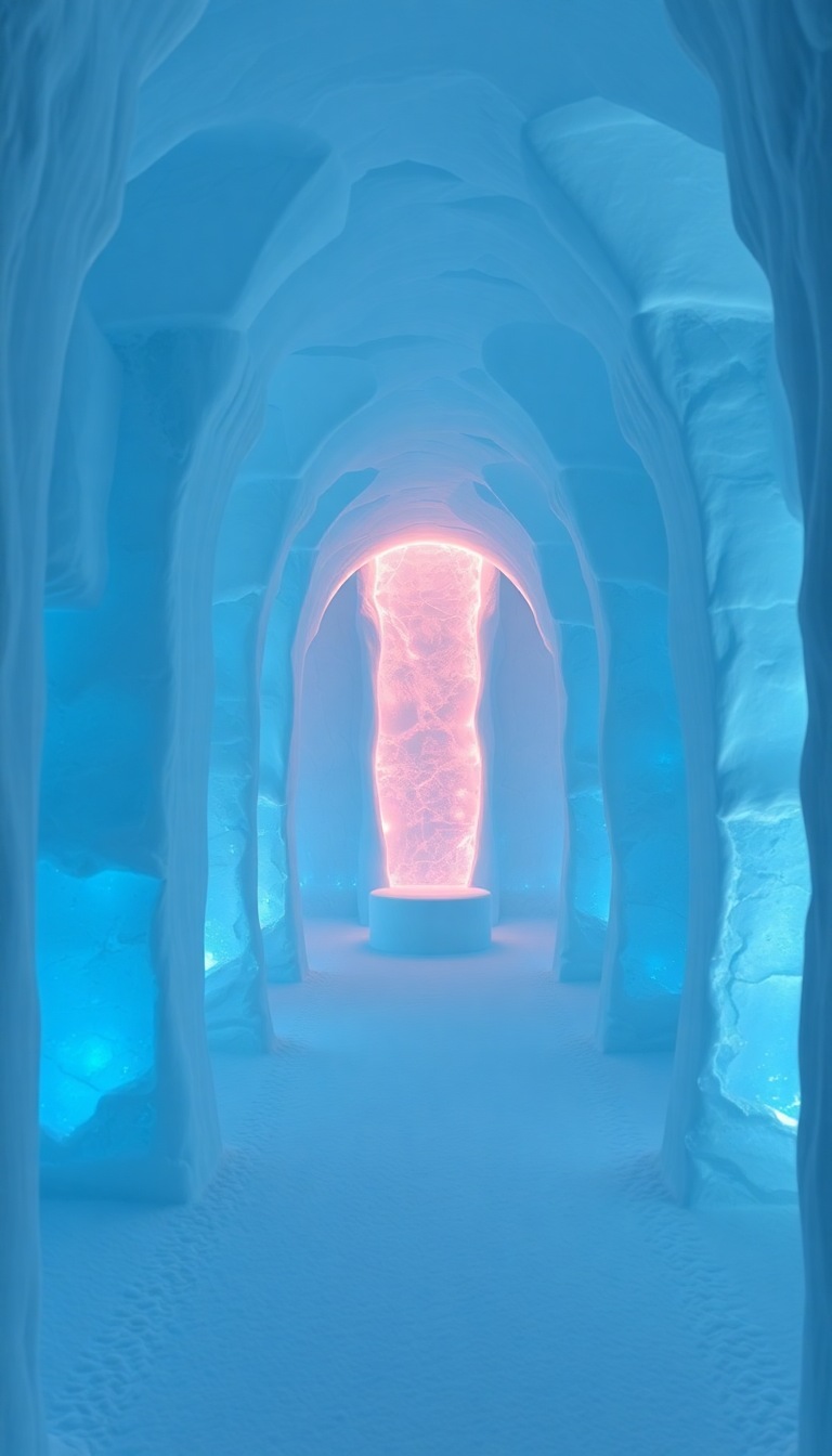 Ice Hotel Interior Stunning HD Wallpaper