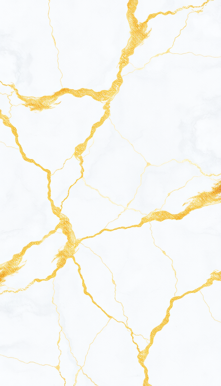 Photorealistic Misty Texture White Gold Wallpaper