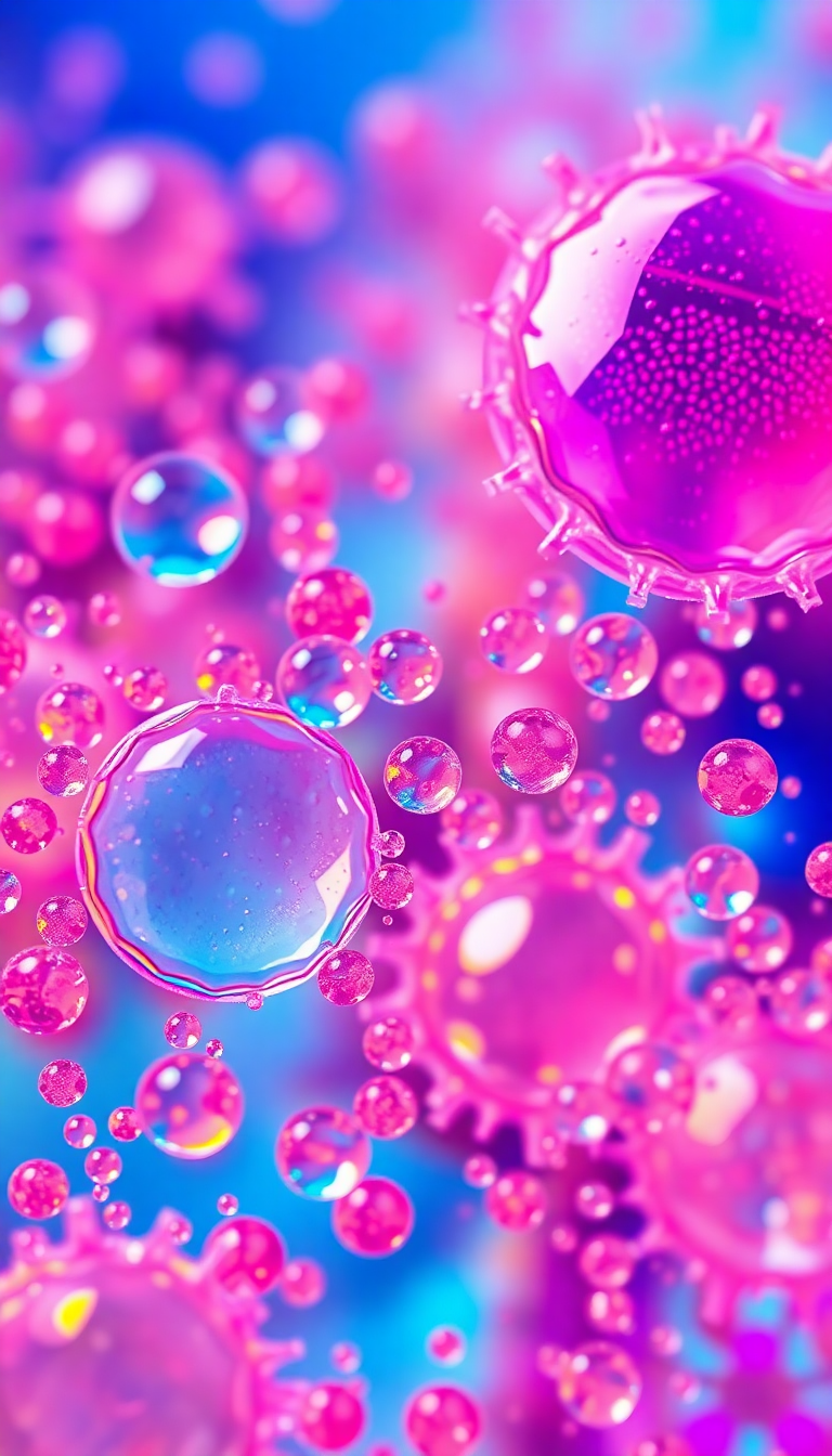 Macro Abstract Cells Colorful Abstract Ultra Wallpaper