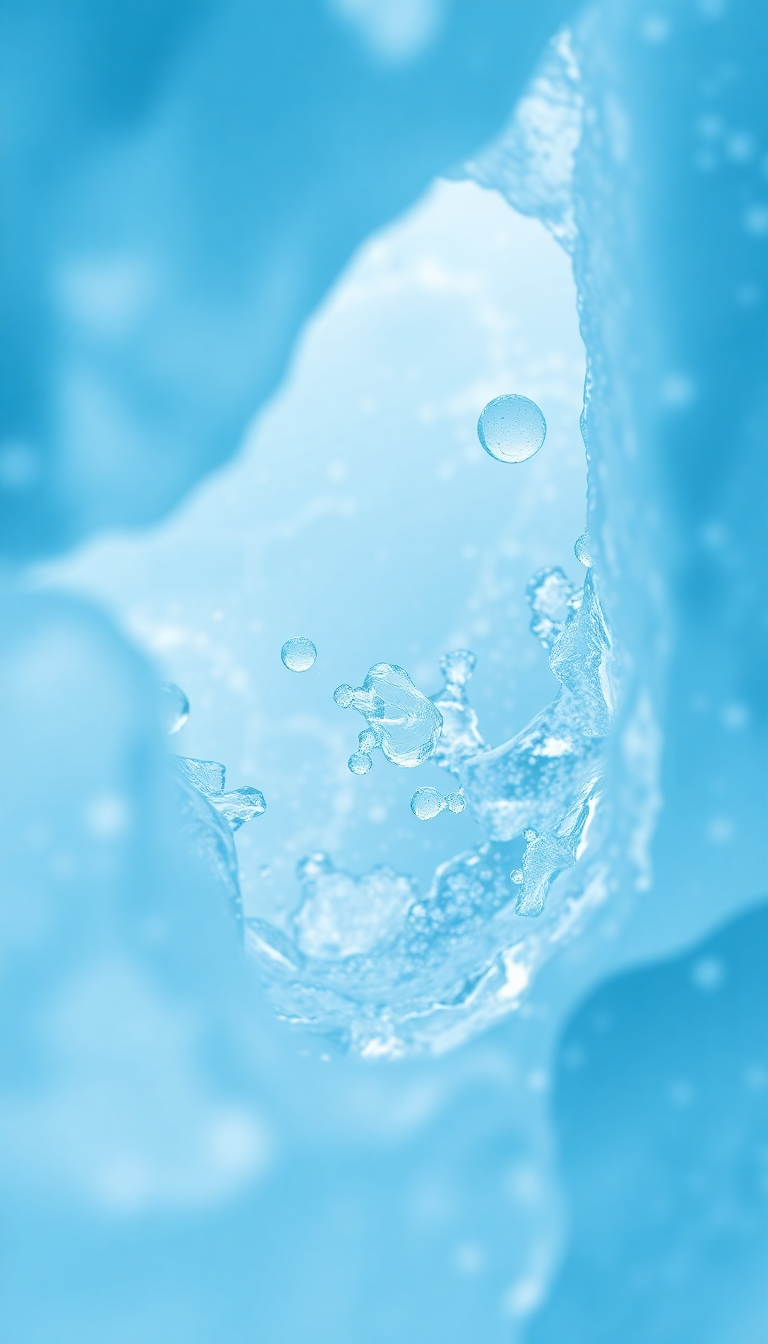 Zen Ice Texture Frozen Bubbles Trapped Wallpaper