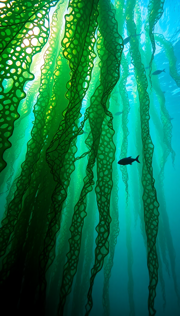 Underwater Forest Kelp Fierce HD Wallpaper
